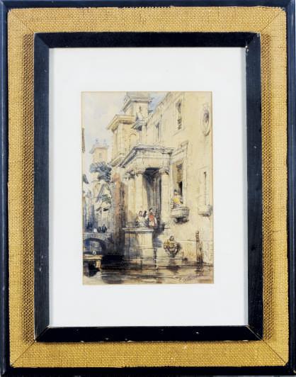 George Cattermole - Venetian Canal