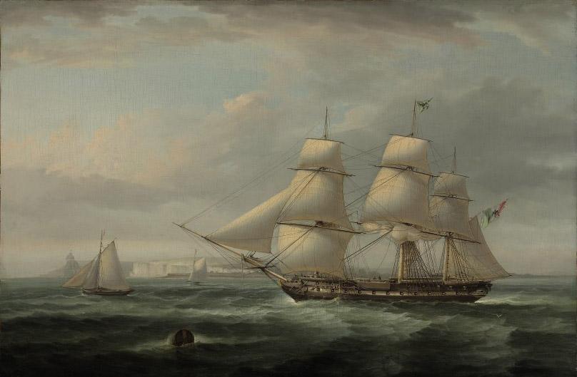 George Chambers, Sen. - A Mexican Frigate off Dover