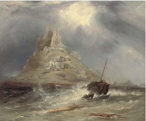 George Chambers, Sen. - A wreck running ashore below St. Michael\'s Mount