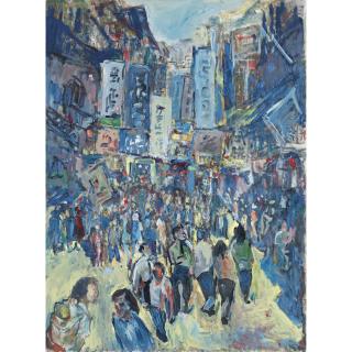 George Chann - Chinatown Street Scene