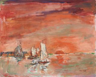 George Chann - Harbour Scene