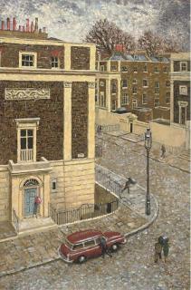 George Charlton - Rain in Bloomsbury