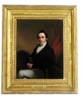 George Chinnery, R.H.A. - Portrait of Manuel Pareira, small-half-length, in an interior