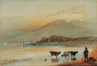 George Chinnery - A River near Macao
