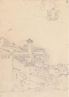 George Chinnery - A street scene, Macao