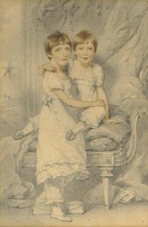 George Chinnery - Charlotte And Henrietta Edmonstone