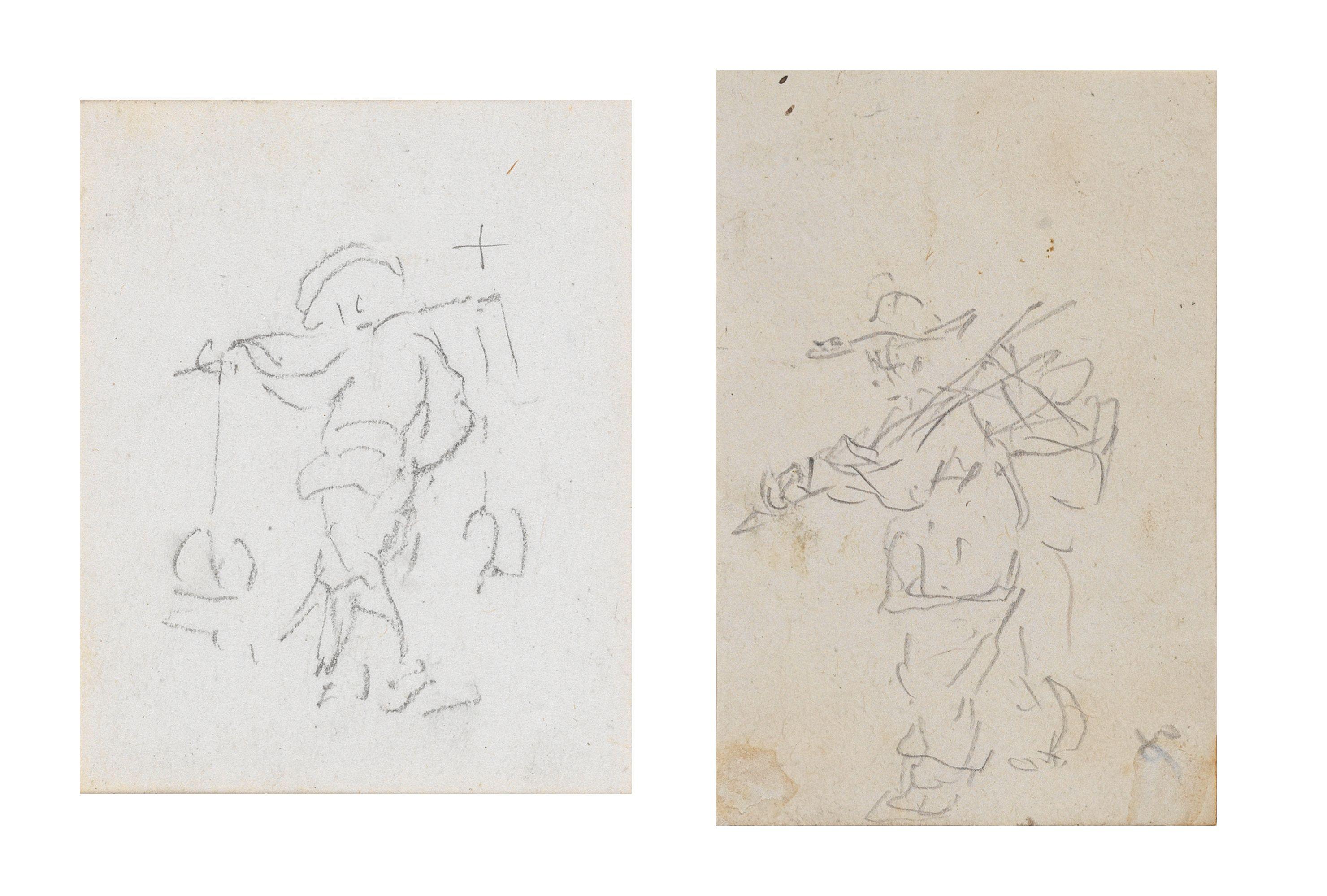 George Chinnery - Chinese figure studies, a set of two