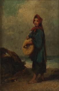George Chinnery - Portrait of a sampan girl, Macau