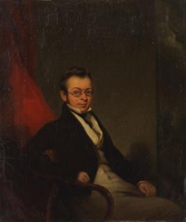 George Chinnery - Portrait of a seated gentlemen