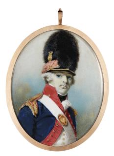George Chinnery - Portrait Of An Officer Of The Royal Horse Artillery
