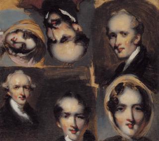 George Chinnery - Portrait Studies Of Six Figures