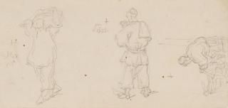 George Chinnery - Studies of various Chinese figures.