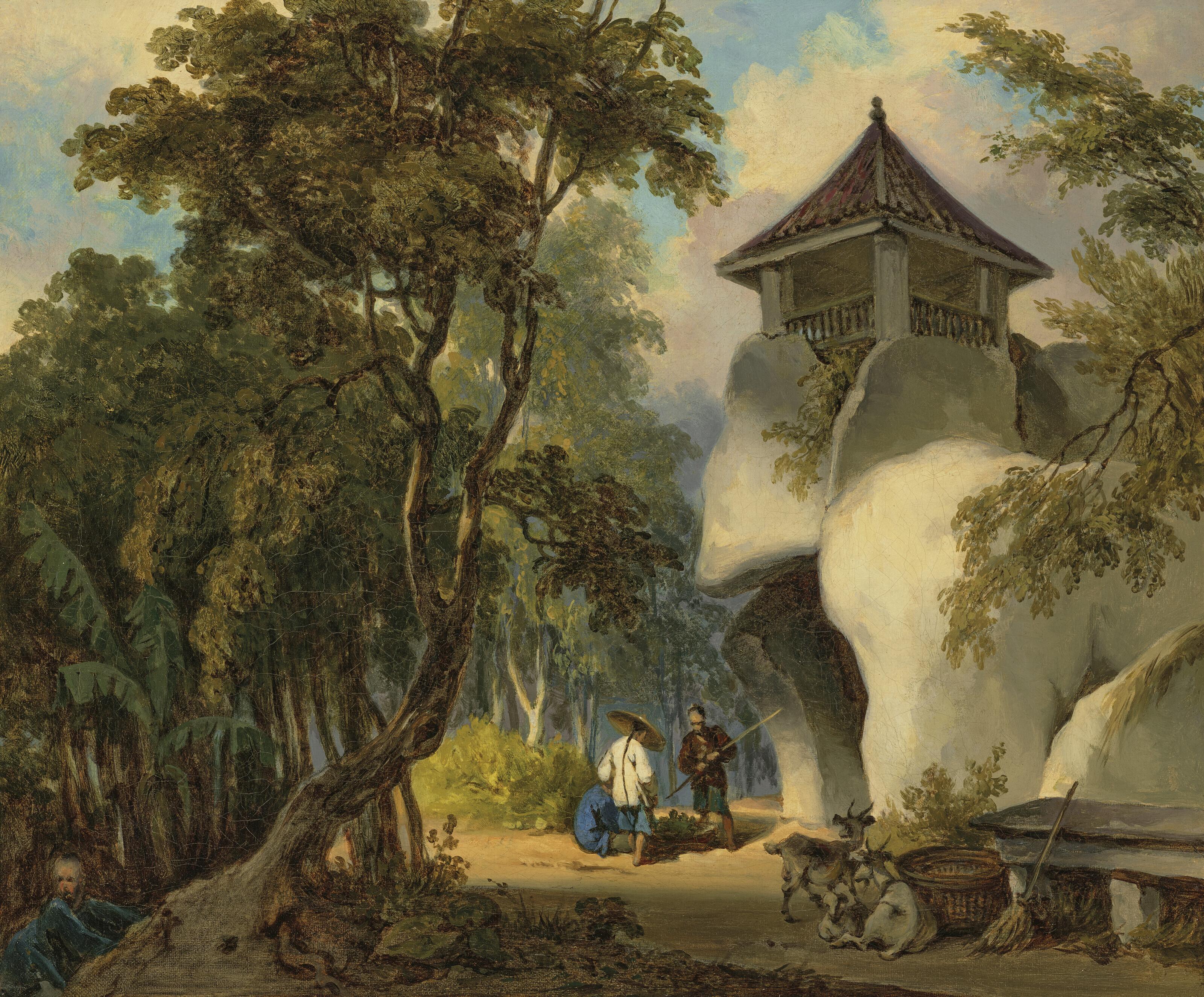 George Chinnery - The Grotto of Camões, Macau