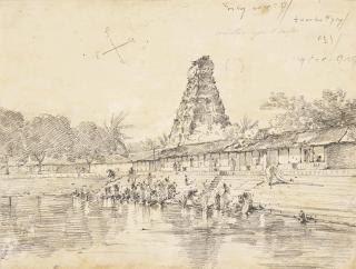 George Chinnery - Three Views Of Temples In Southern India