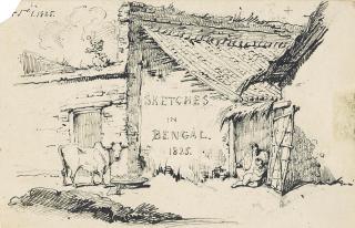 George Chinnery - Title page for \'Sketches in Bengal, 1825\'