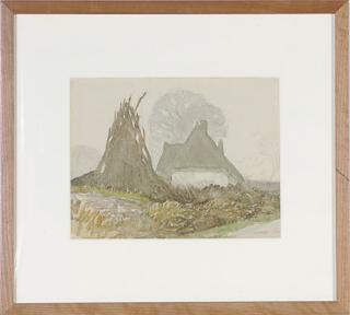 George Clausen - The Woodman\'s Cottage