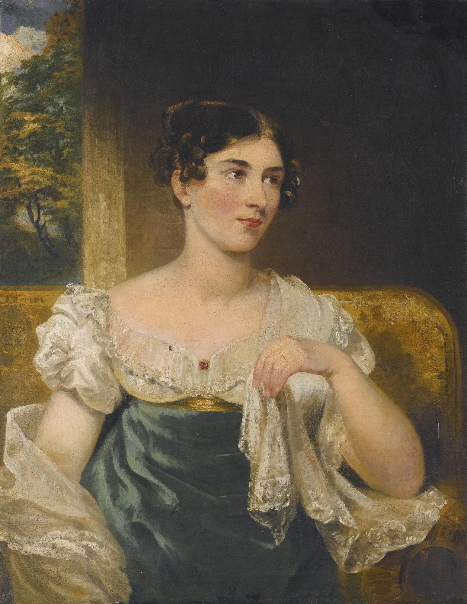 George Clint - Portrait Of The Irish Actress Harriett Constance Smithson (1800–1854)