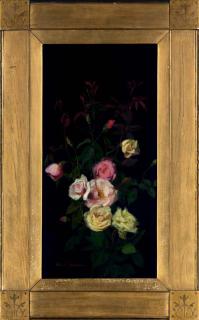 George Cochran Lambdin - Pink and Yellow Roses