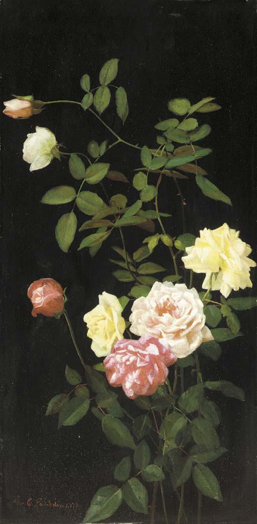George Cochran Lambdin - Still Life: Roses I