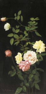 George Cochran Lambdin - Still Life: Roses I