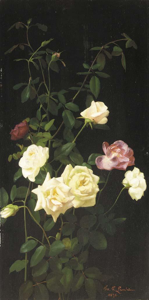 George Cochran Lambdin - Still Life: Roses II