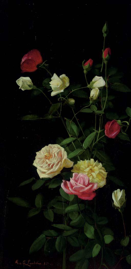 George Cochran Lambdin - Still Life with Roses
