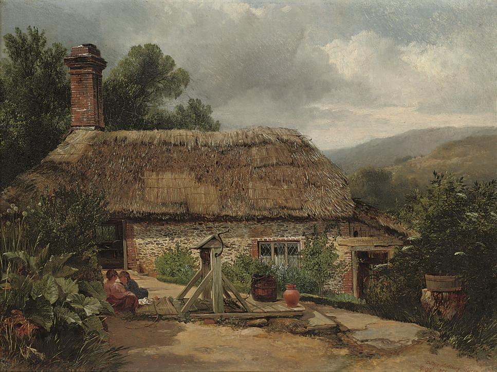 George Cole - A cottage at Albury, Surrey