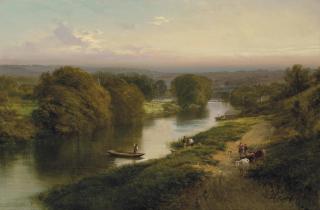 George Cole - A peaceful day on the river