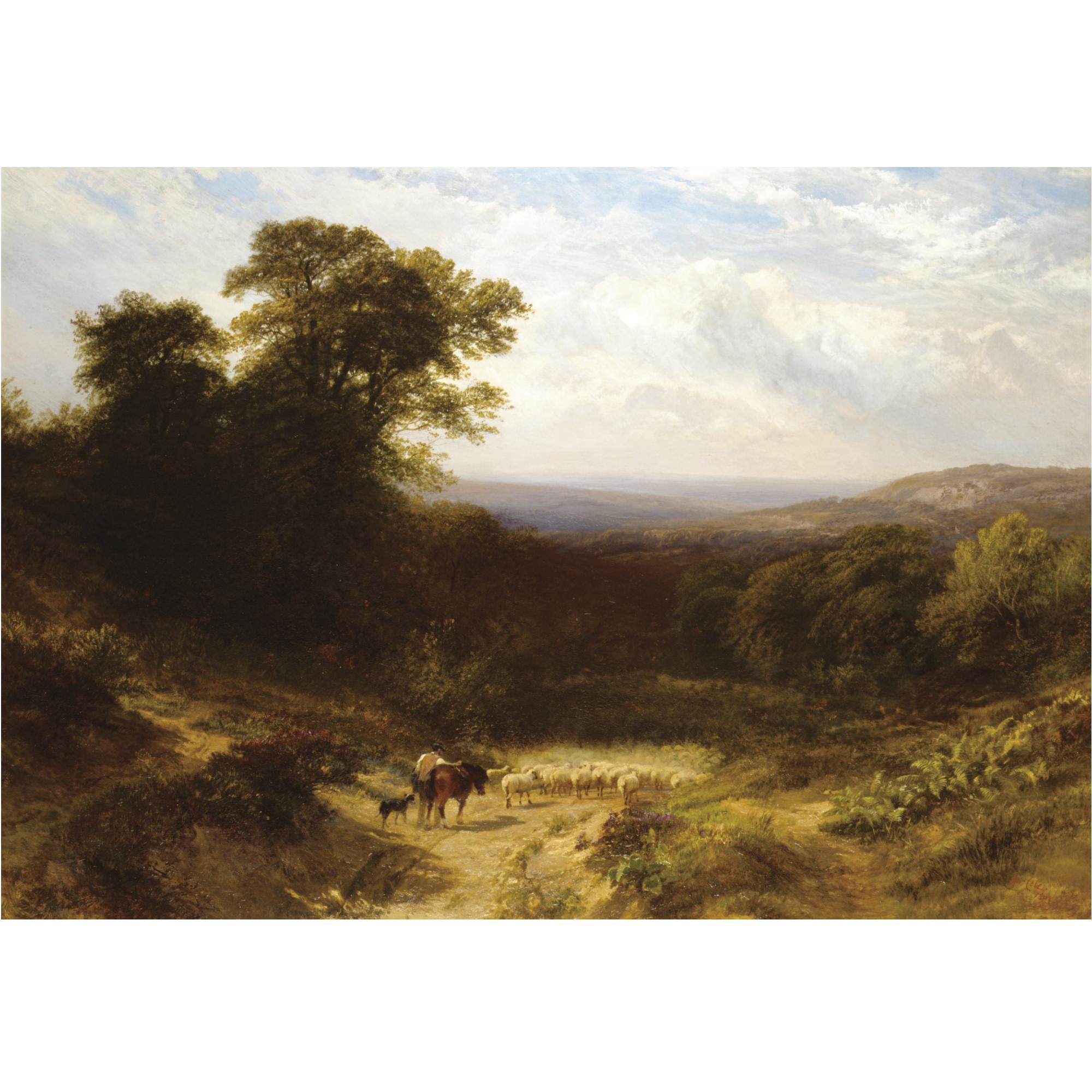 George Cole - Returning From Market, Dusty Road, Surrey