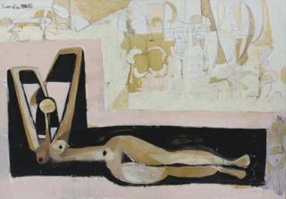 George Condo - Big Reclining Nude