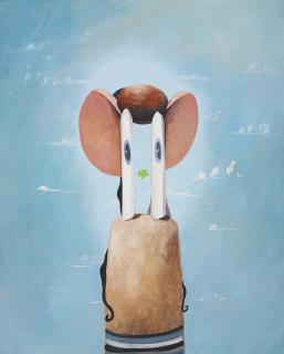 George Condo - Blue Sky Portrait