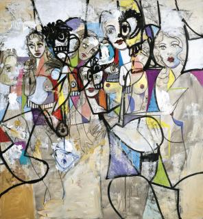 George Condo - Escaping from the dark