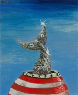 George Condo - Fish head