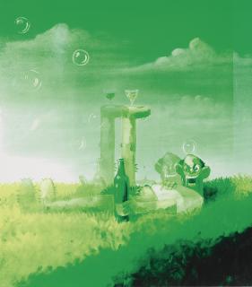 George Condo - Green Uncle Joe