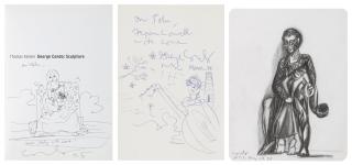 George Condo - I. Untitled (Pacewildenstein George Condo: Paintings And Drawings Catalogue With Drawing)  Ii. Untitled  Iii. Untitled (Thomas Kellin Book Drawing)