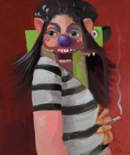 George Condo - Improvised Smoker
