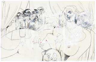 George Condo - Large Figure Composition