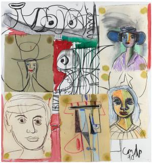 George Condo - Late Night In St. Moritz