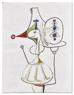 George Condo - Portrait of Marie Antoinette\'s Three Eyes