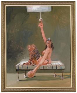 George Condo - Reclining Female Figure