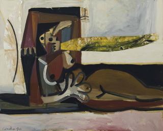 George Condo - Reclining Nude No. 27