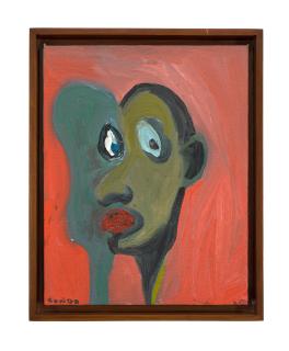 George Condo - Red Portrait