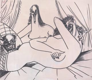 George Condo - Rodrigo and Two Women