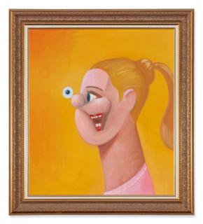 George Condo - Smiling Girl