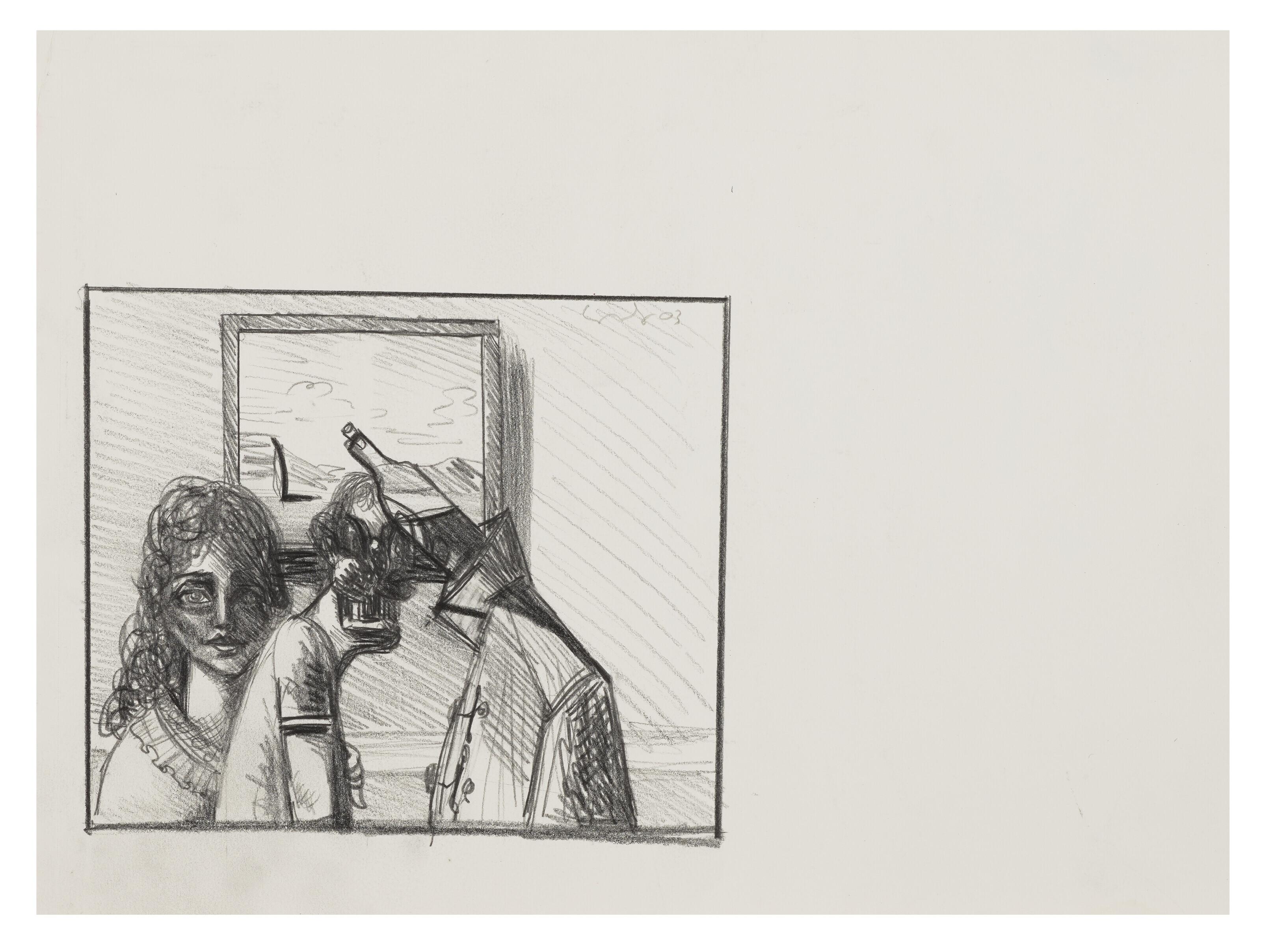 George Condo - Study for The Conspiracy