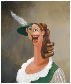 George Condo - The Alpine Waitress