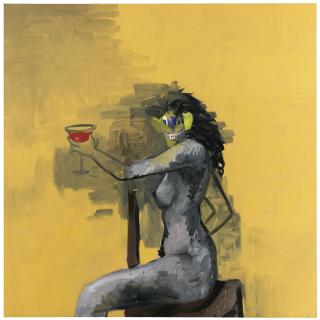 George Condo - The Cocktail Drinker\'S Wife