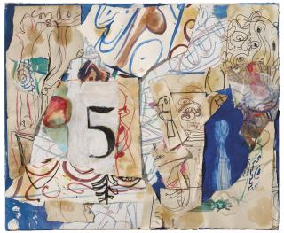 George Condo - Untitled (Sculpted Painting)