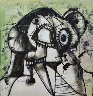 George Condo - Whistler\'s Father