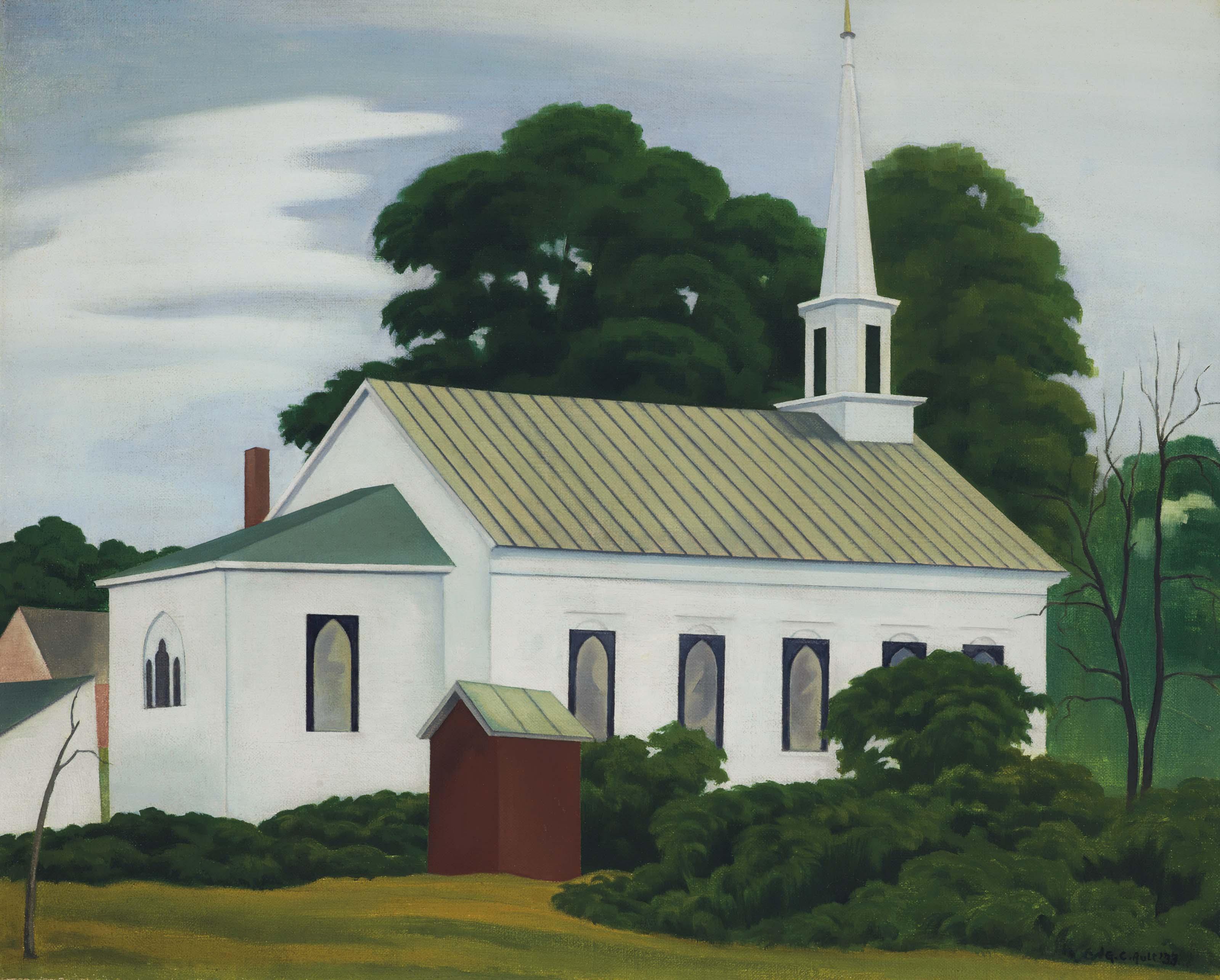 George Copeland Ault - Methodist Church, Woodstock, New York